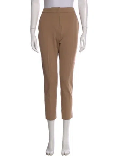 Pre-owned Max Mara Straight Leg Pants In Brown