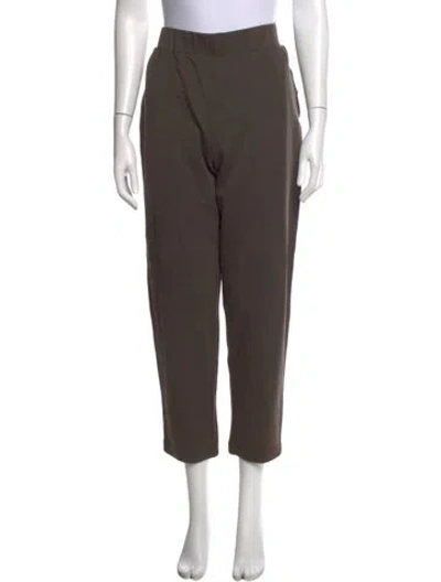 Pre-owned Max Mara Straight Leg Pants In Brown