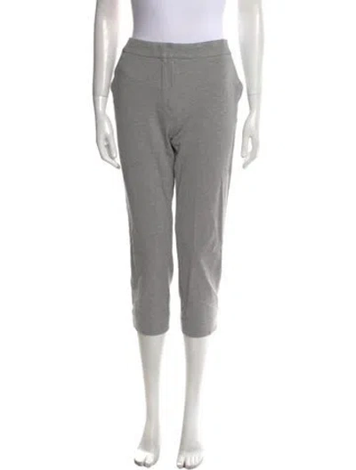 Pre-owned Max Mara Straight Leg Pants In Gray