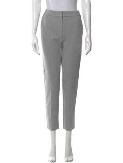 Pre-owned Max Mara Straight Leg Pants In Gray