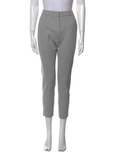 Pre-owned Max Mara Straight Leg Pants In Gray