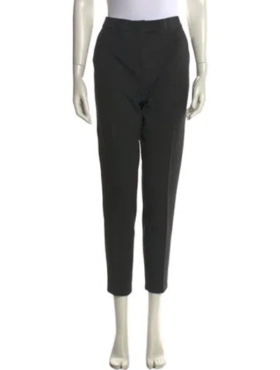 Pre-owned Max Mara Straight Leg Pants In Gray