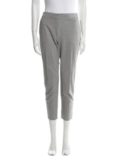 Pre-owned Max Mara Straight Leg Pants In Gray