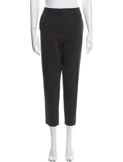 Pre-owned Max Mara Straight Leg Pants In Gray