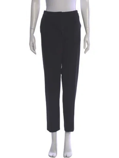 Pre-owned Max Mara Straight Leg Pants In Gray