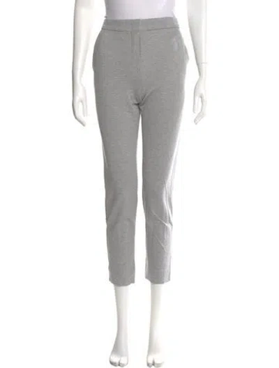 Pre-owned Max Mara Straight Leg Pants In Gray