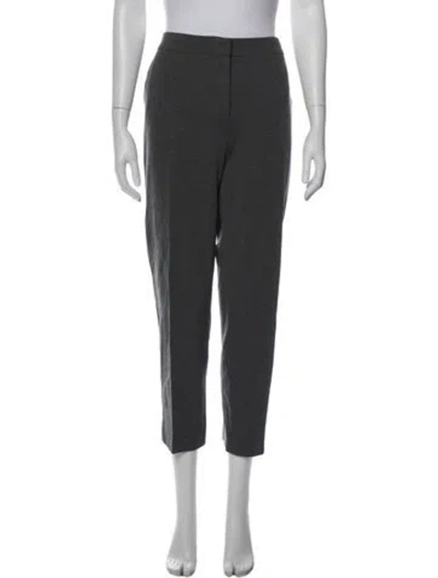Pre-owned Max Mara Straight Leg Pants In Gray