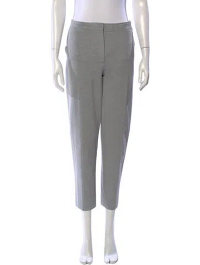Pre-owned Max Mara Straight Leg Pants In Gray