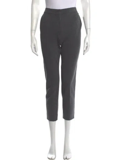 Pre-owned Max Mara Straight Leg Pants In Gray