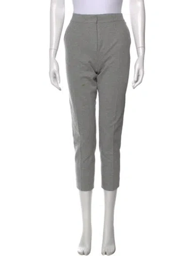 Pre-owned Max Mara Straight Leg Pants In Gray