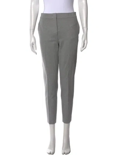 Pre-owned Max Mara Straight Leg Pants In Gray