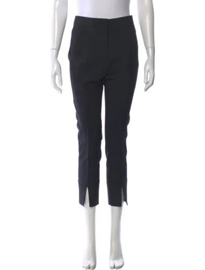 Pre-owned Max Mara Straight Leg Pants In Gray