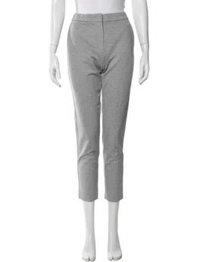 Pre-owned Max Mara Straight Leg Pants In Gray