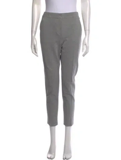 Pre-owned Max Mara Straight Leg Pants In Gray