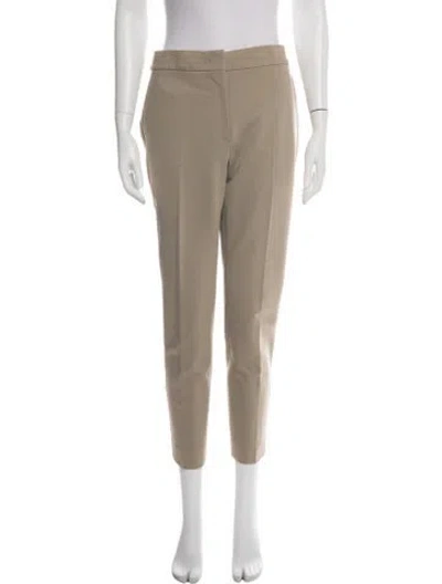 Pre-owned Max Mara Straight Leg Pants In Green