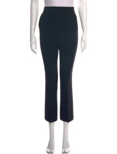 Pre-owned Max Mara Straight Leg Pants In Green