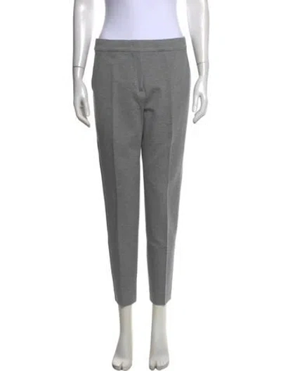 Pre-owned Max Mara Straight Leg Pants In Grey