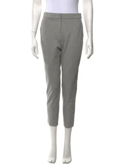 Pre-owned Max Mara Straight Leg Pants In Grey