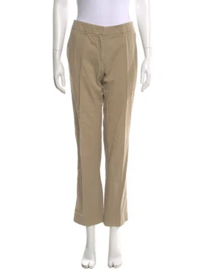 Pre-owned Max Mara Straight Leg Pants In Neutral