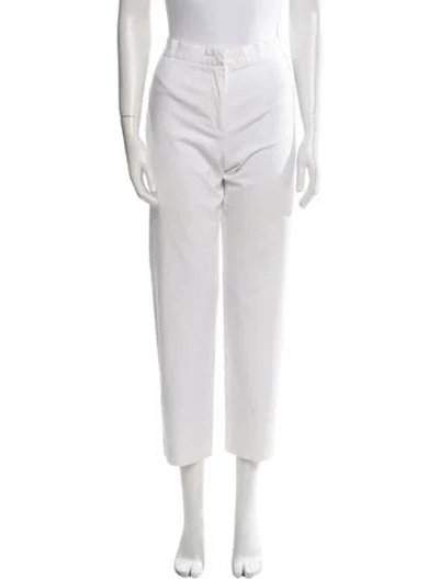 Pre-owned Max Mara Straight Leg Pants In Neutral