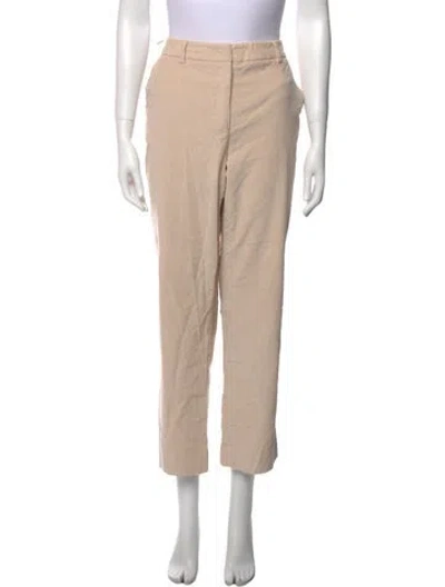 Pre-owned Max Mara Straight Leg Pants In Neutral