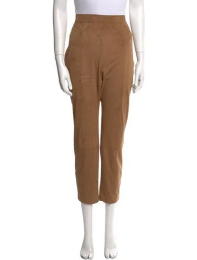 Pre-owned Max Mara Straight Leg Pants In Neutral