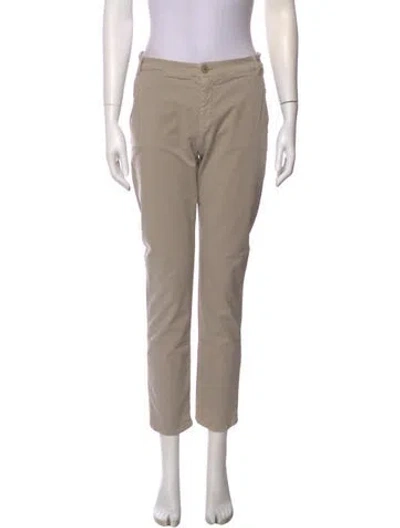 Pre-owned Max Mara Straight Leg Pants In Neutral