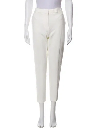 Pre-owned Max Mara Straight Leg Pants In Neutral