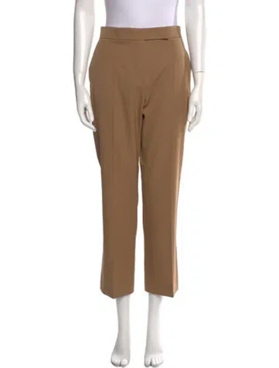 Pre-owned Max Mara Straight Leg Pants In Neutral