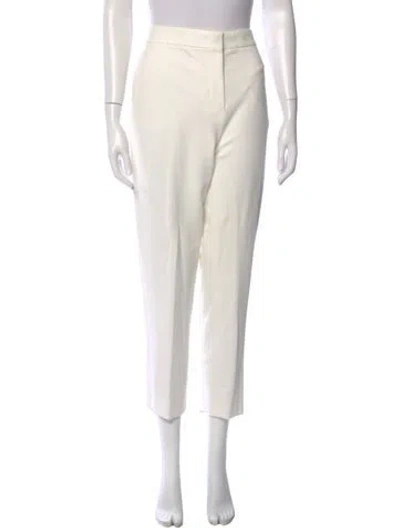 Pre-owned Max Mara Straight Leg Pants In Neutral