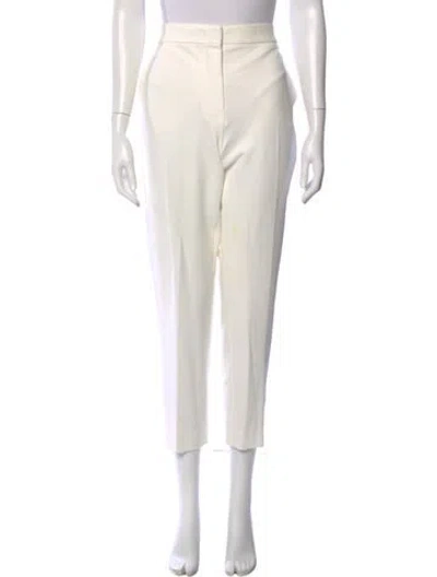 Pre-owned Max Mara Straight Leg Pants In Neutral