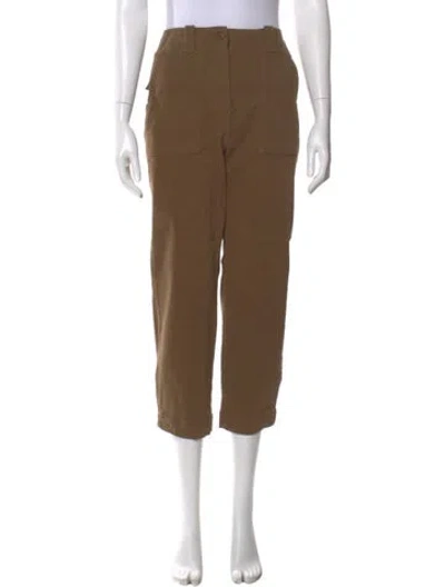 Pre-owned Max Mara Straight Leg Pants In Neutral