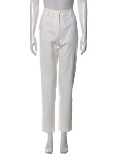 Pre-owned Max Mara Straight Leg Pants In Neutral