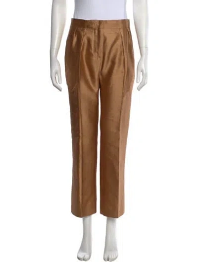 Pre-owned Max Mara Straight Leg Pants In Neutral