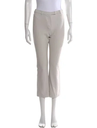 Pre-owned Max Mara Straight Leg Pants In Neutral