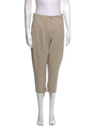 Pre-owned Max Mara Straight Leg Pants In Neutral
