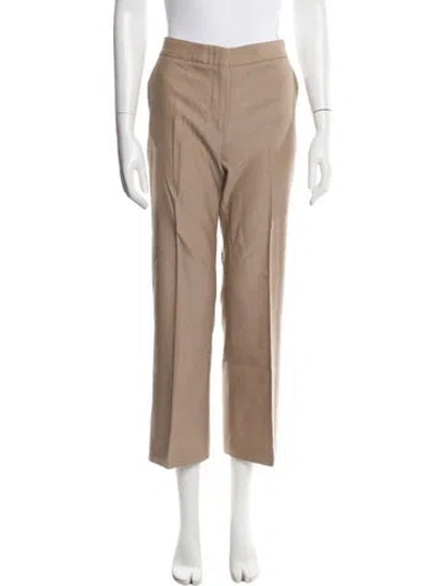 Pre-owned Max Mara Straight Leg Pants In Neutral