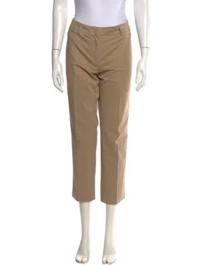 Pre-owned Max Mara Straight Leg Pants In Neutral