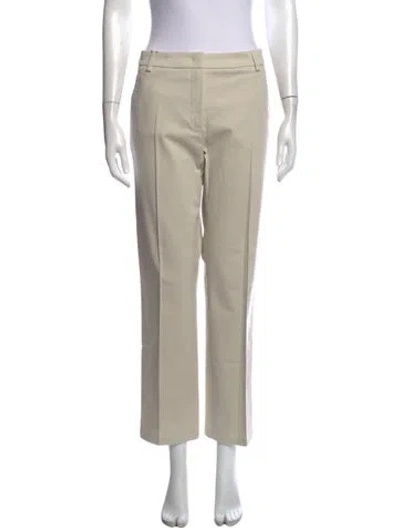 Pre-owned Max Mara Straight Leg Pants In Neutral