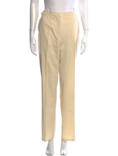 Pre-owned Max Mara Straight Leg Pants In Neutral