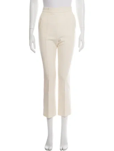 Pre-owned Max Mara Straight Leg Pants In Neutral