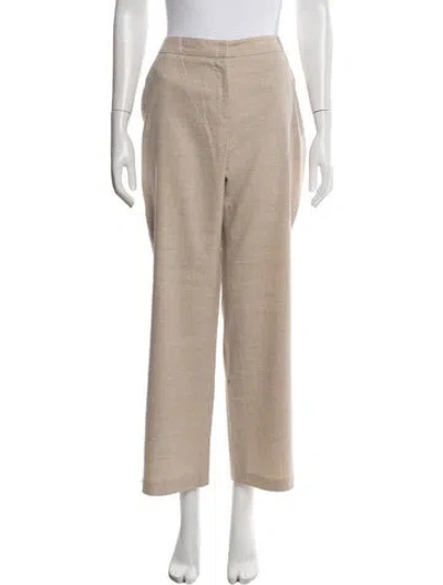 Pre-owned Max Mara Straight Leg Pants In Neutrals