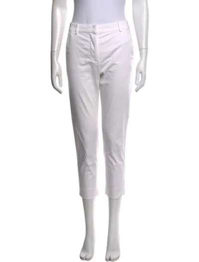 Pre-owned Max Mara Straight Leg Pants In Neutrals