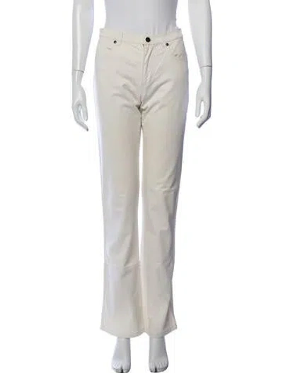 Pre-owned Max Mara Straight Leg Pants In Neutrals