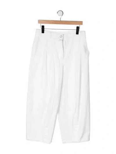 Pre-owned Max Mara Straight Leg Pants In Neutrals