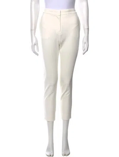 Pre-owned Max Mara Straight Leg Pants In Neutrals
