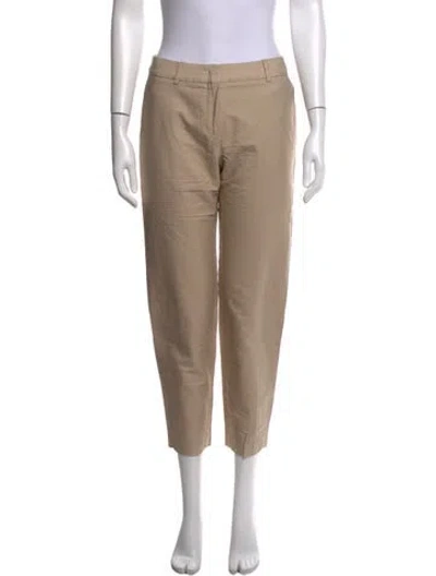 Pre-owned Max Mara Straight Leg Pants In Neutrals
