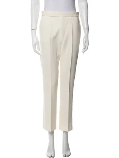 Pre-owned Max Mara Straight Leg Pants In Neutrals
