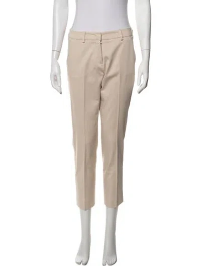 Pre-owned Max Mara Straight Leg Pants In Neutrals