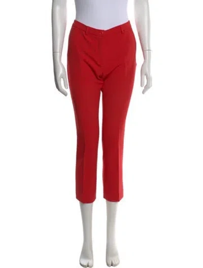 Pre-owned Max Mara Straight Leg Pants In Orange